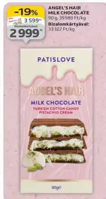 Auchan ANGEL'S HAIR MILK CHOCOLATE ajánlat