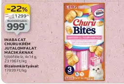 Auchan INABA CAT CHURU KRÉM JUTALOMFALAT MACSKÁKNAK ajánlat