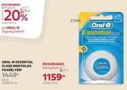 Rossmann Oral-B Essential Floss mentolos fogselyem ajánlat