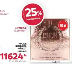Rossmann Police Rich Girl női EDT ajánlat