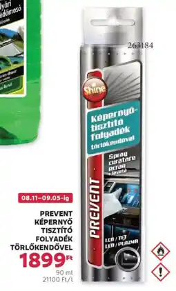 Rossmann Prevent képernyő tisztító folyadék törlőkendővel ajánlat