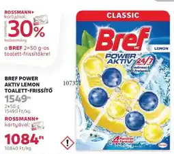 Rossmann Bref Power Aktiv lemon toalett-frissítő ajánlat