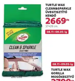 Rossmann Turtle Wax Clean&Sparkle üvegtisztító kendő ajánlat