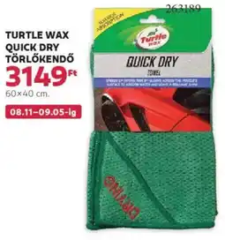 Rossmann Turtle Wax Quick Dry törlőkendő ajánlat