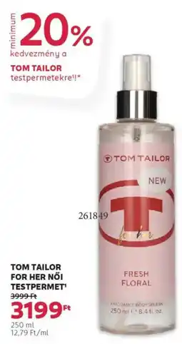 Rossmann Tom Tailor For Her női testpermet ajánlat