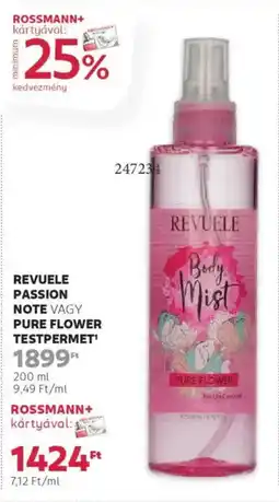 Rossmann Revuele Passion Note / Pure Flower testpermet ajánlat