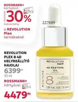 Rossmann Revolution Plex 8 4D helyreállító hajolaj ajánlat