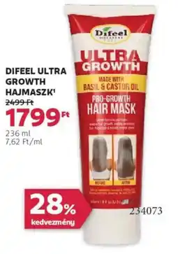 Rossmann Difeel Ultra Growth hajmaszk ajánlat
