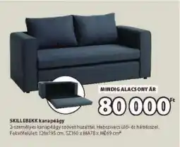JYSK SKILLEBEKK kanapéágy ajánlat