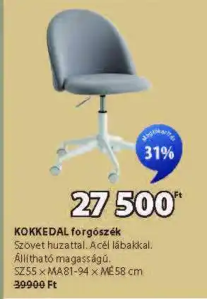 JYSK KOKKEDAL FORGÓSZÉK ajánlat