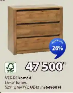 JYSK VEDDE komód ajánlat
