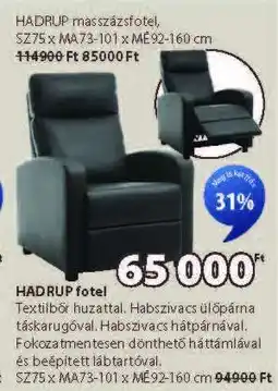 JYSK HADRUP masszázsfotel ajánlat