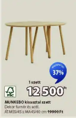 JYSK MUNKEBO kisasztal szett ajánlat