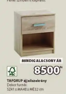 JYSK TAPDRUP éjjeliszekrény ajánlat