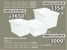 JYSK BASIC BOX tároló dobozok ajánlat