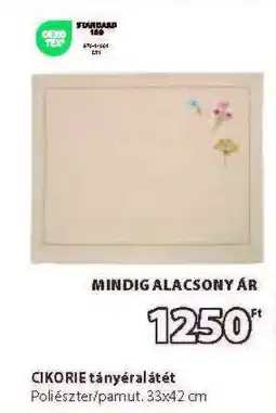 JYSK CIKORIE tányéralátét ajánlat