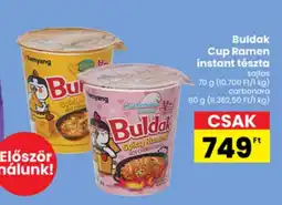 Interspar Buldak Cup Ramen instant tészta ajánlat