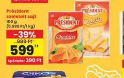 Interspar Président szeletelt sajt ajánlat