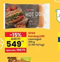 Interspar Spar Hot Dog Kifli ajánlat