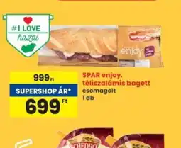 Interspar SPAR enjoy téliszalámis bagett ajánlat