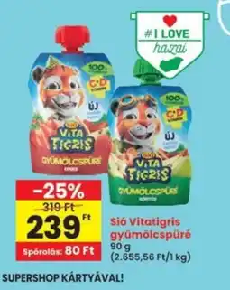 Interspar Si Vita Tigris Gyümölcspüré ajánlat