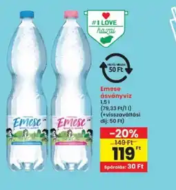 Interspar Emese ásványvíz ajánlat