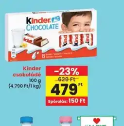 Interspar Kinder csokoládé ajánlat
