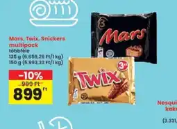 Interspar Mars, Twix, Snickers multipack ajánlat