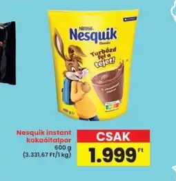 Interspar Nesquik instant kakaitalpor ajánlat