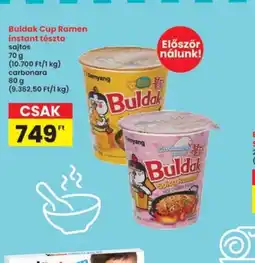 Interspar Buldak Cup Ramen instant tészta ajánlat