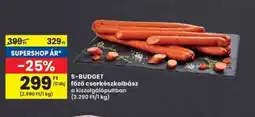 Interspar S-Budget főző cserkészkolbász ajánlat
