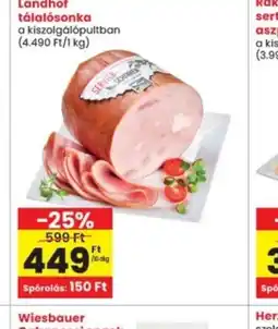 Interspar Lánahús tálalsonka ajánlat