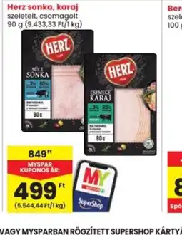 Interspar Herz sonka, karaj ajánlat