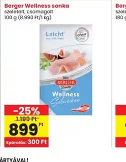 Interspar Berger Wellness sonka ajánlat