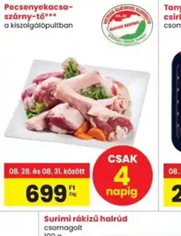Interspar Pecsenyekacsa-szárny-tő ajánlat