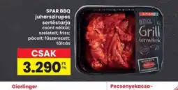 Interspar Spar BBQ juharszirupos sertéstarja ajánlat