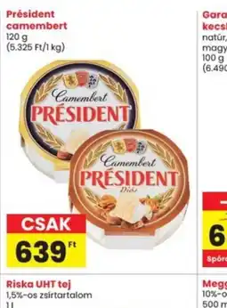Interspar Président camembert ajánlat