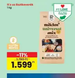 Interspar It's us lisztkeverék ajánlat