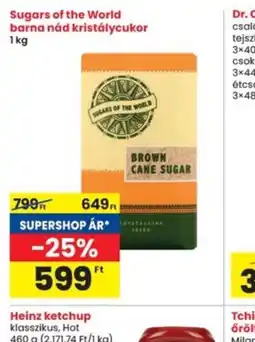 Interspar Sugars of the World barna nád kristálycukor ajánlat