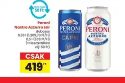Interspar Peroni Nastro Azzurro sör ajánlat