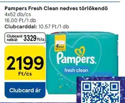 Tesco Pampers Fresh Clean nedves törlőkendő ajánlat