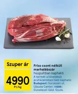 Tesco Friss csont nélküli marhalábszár ajánlat