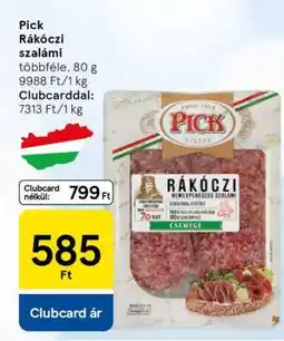 Tesco PICK Rákóczi szalámi ajánlat