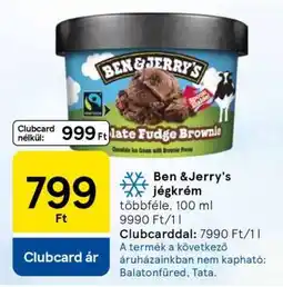 Tesco BEN&JERRY'S Jégkrém ajánlat