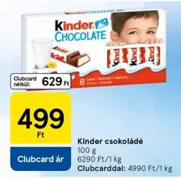 Tesco KINDER Csokoládé ajánlat