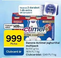 Tesco Danone Actimel joghurtital multipack ajánlat