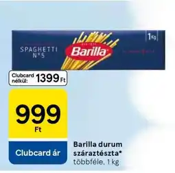 Tesco Barilla durum száraztészta ajánlat