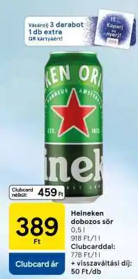 Tesco Heineken Dobozos Sör ajánlat