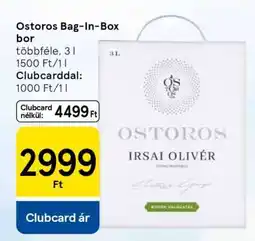 Tesco Ostoros Bag-In-Box bor ajánlat