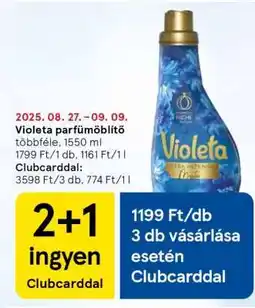 Tesco Violeta parfüm öblítő ajánlat